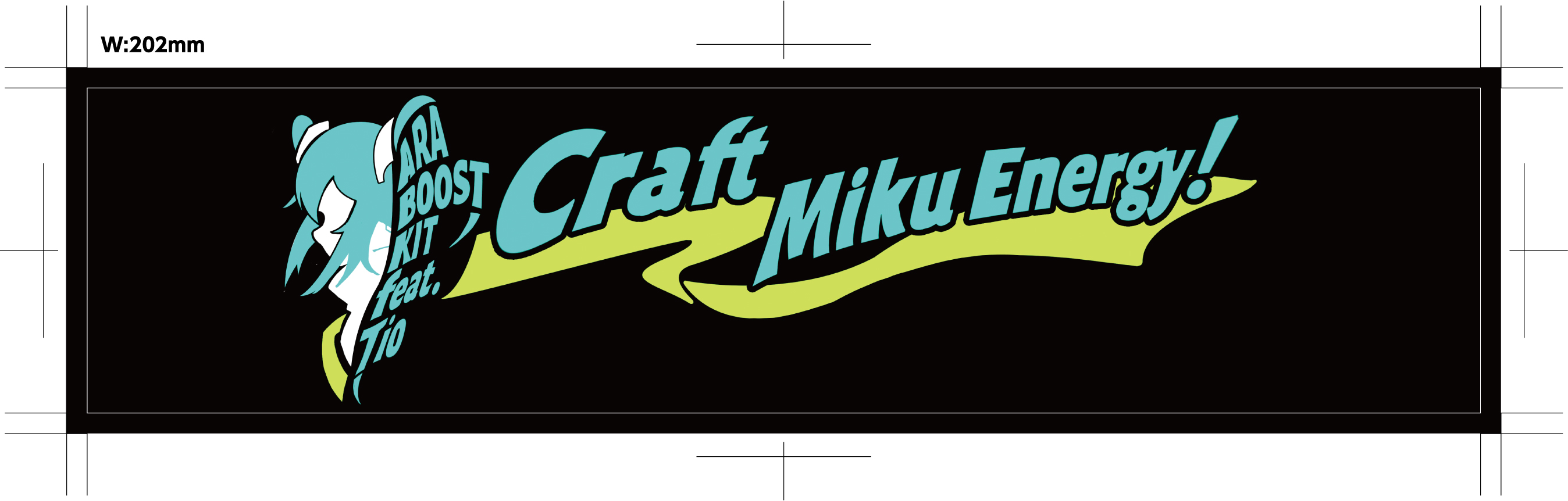 ARA BOOST KIT feat. Tio — Craft Miku Energy! — Goodsmile Racing 2026 personal sponsor logo
